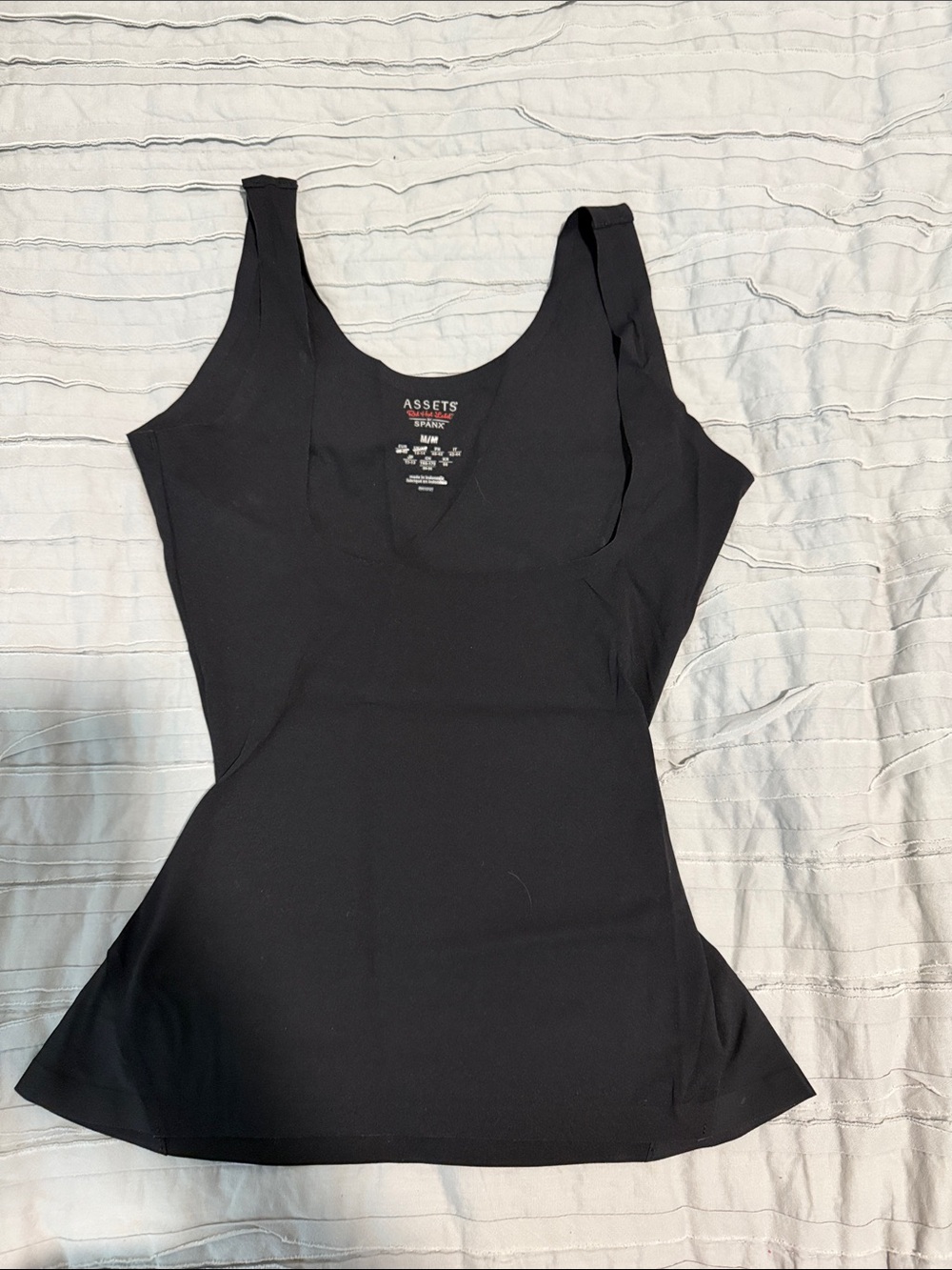 SPANX Black ASSETS Red Hot Label Shaping Top M